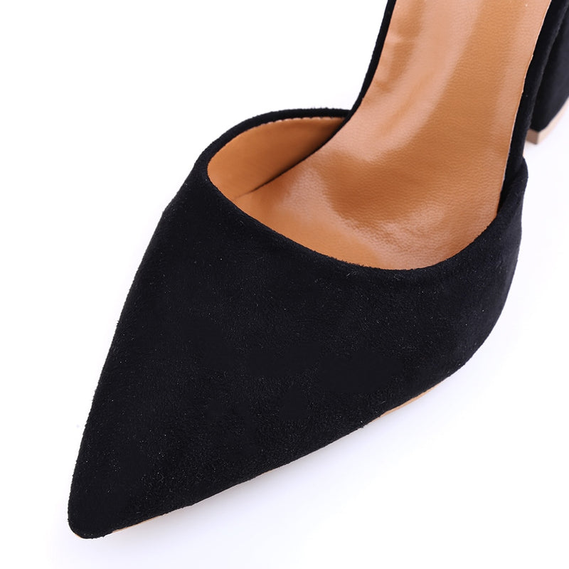 Ankle astrap Pump Heel