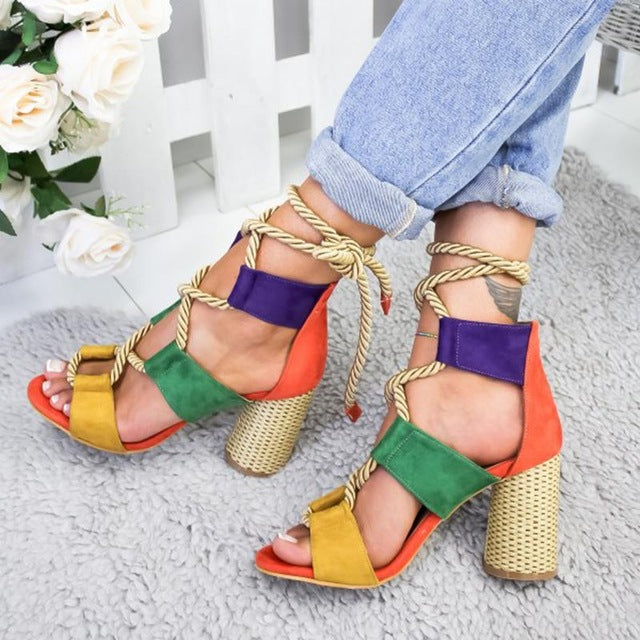 GLADIATORS HEEL SANDALS