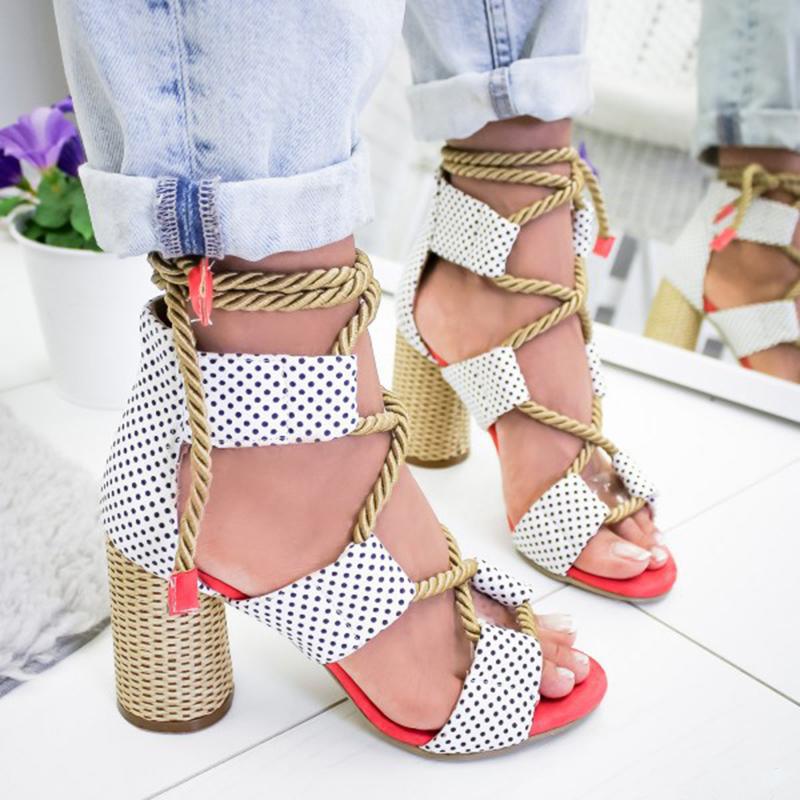 GLADIATORS HEEL SANDALS